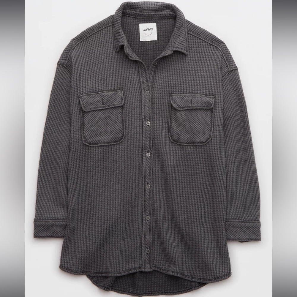 Waffle fabric cover up from American Eagle